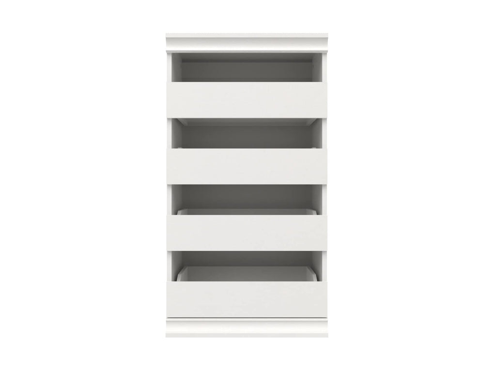 White 4 Drawer Wood Modular Storage Unit T528580