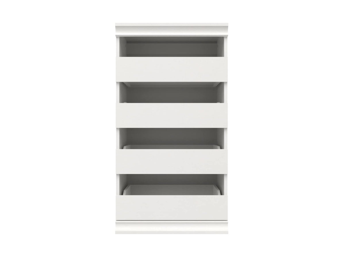 White 4 Drawer Wood Modular Storage Unit T528580