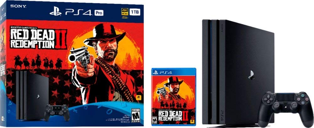 Jet Black 1TB PlayStation 4 Pro Console Bundle V564