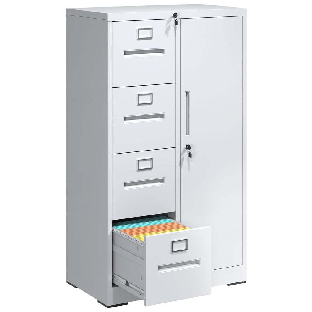 4 Drawer Metal File Cabinet with Lock T32906