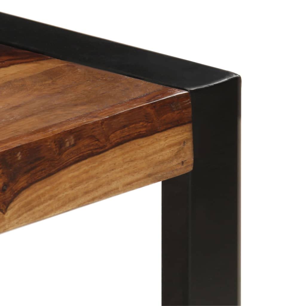 Farmhouse Coffee Table with Storage Cabinets Solid Sheesham Wood T607