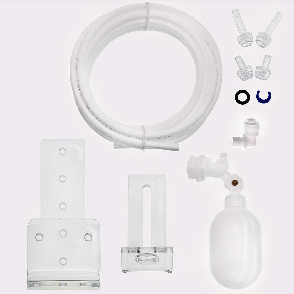 Auto-top-Off ATO Solution Auto Water Filler Adjustable Float Valve Aquarium Sump 1/4" Tube 3 Meters Pipe RO Water Filter System PE White L9180