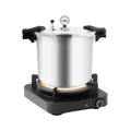 23 Quart Aluminum Pressure Cooker with Pressure Gauge & Release Valve W31712