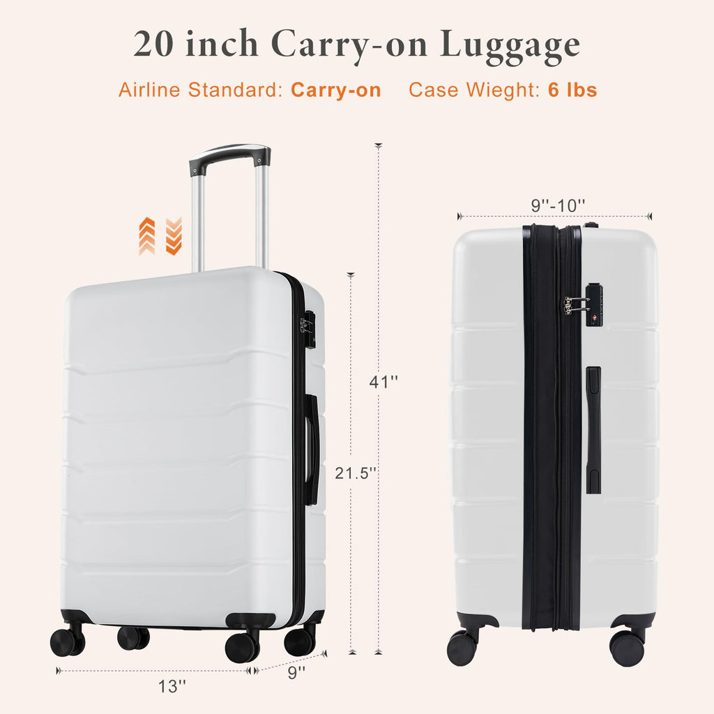 20 Inch Carry On Luggage with Spinner Wheels G24438