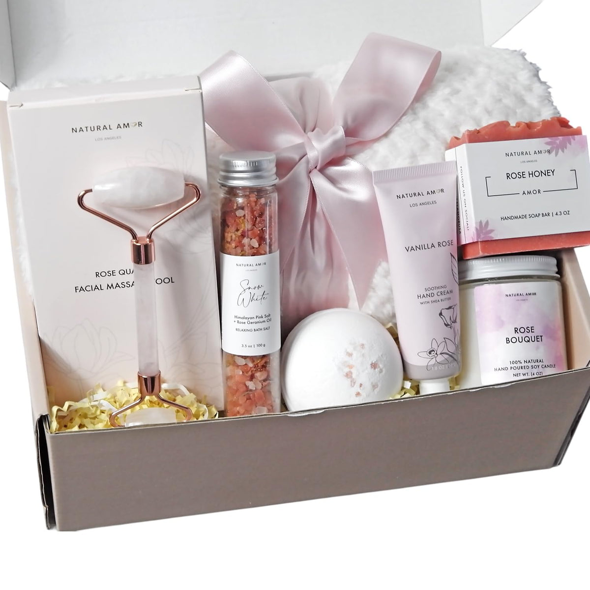 Spa Gift Set with Blanket 7 PCs Bath & Body Set M5003