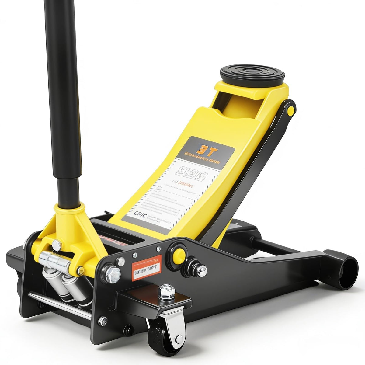 3 Ton Hydraulic Floor Jack Heavy Duty Steel Dual Piston Quick Lift Pump H5618