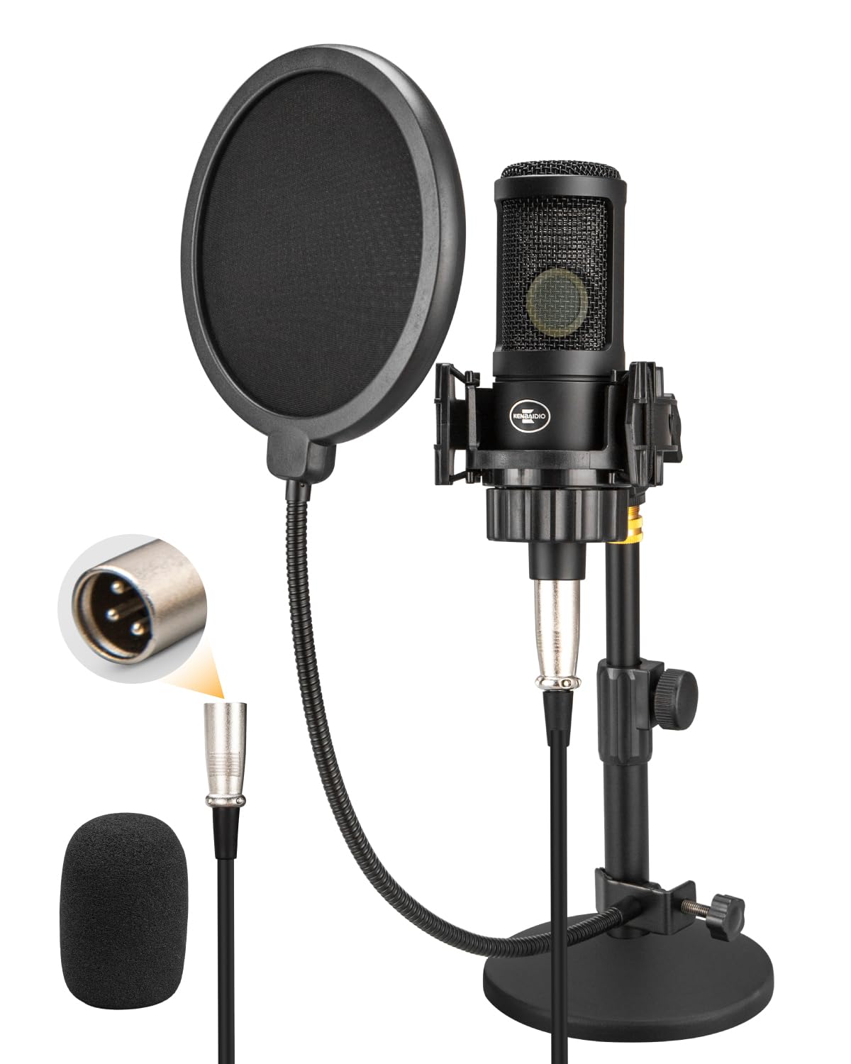 XLR Condenser Microphone with 26mm Large Diaphragm B114