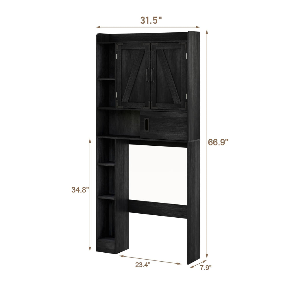 Over The Toilet Storage Cabinet with Sliding Door O2157