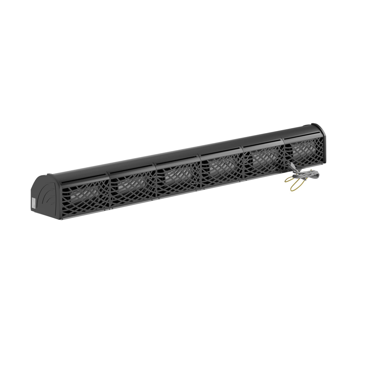 72" Black Aluminum Air Curtain with Remote H7326