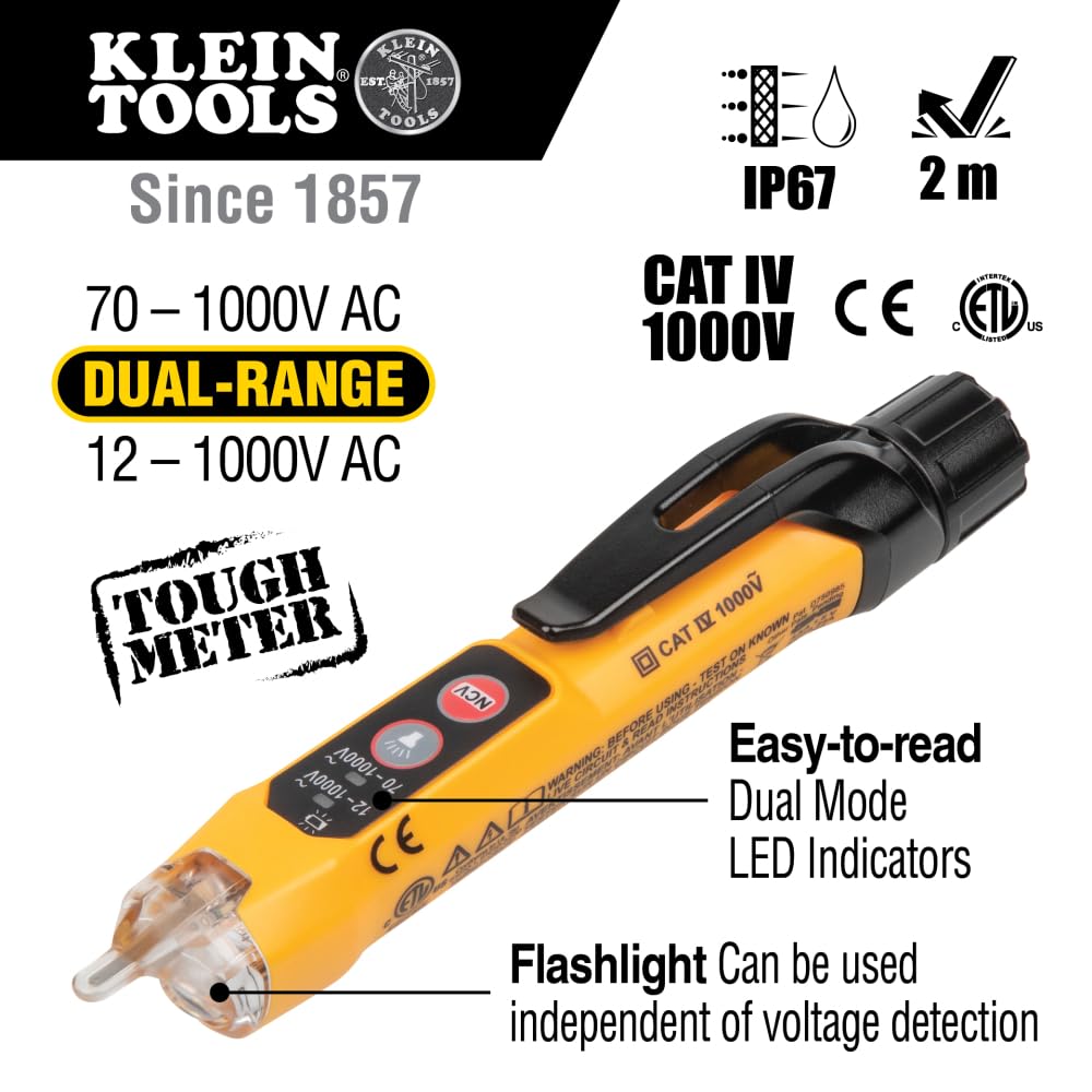 Digital Clamp Meter, Non-Contact Voltage Tester, and Infrared/Probe Thermometer U213227
