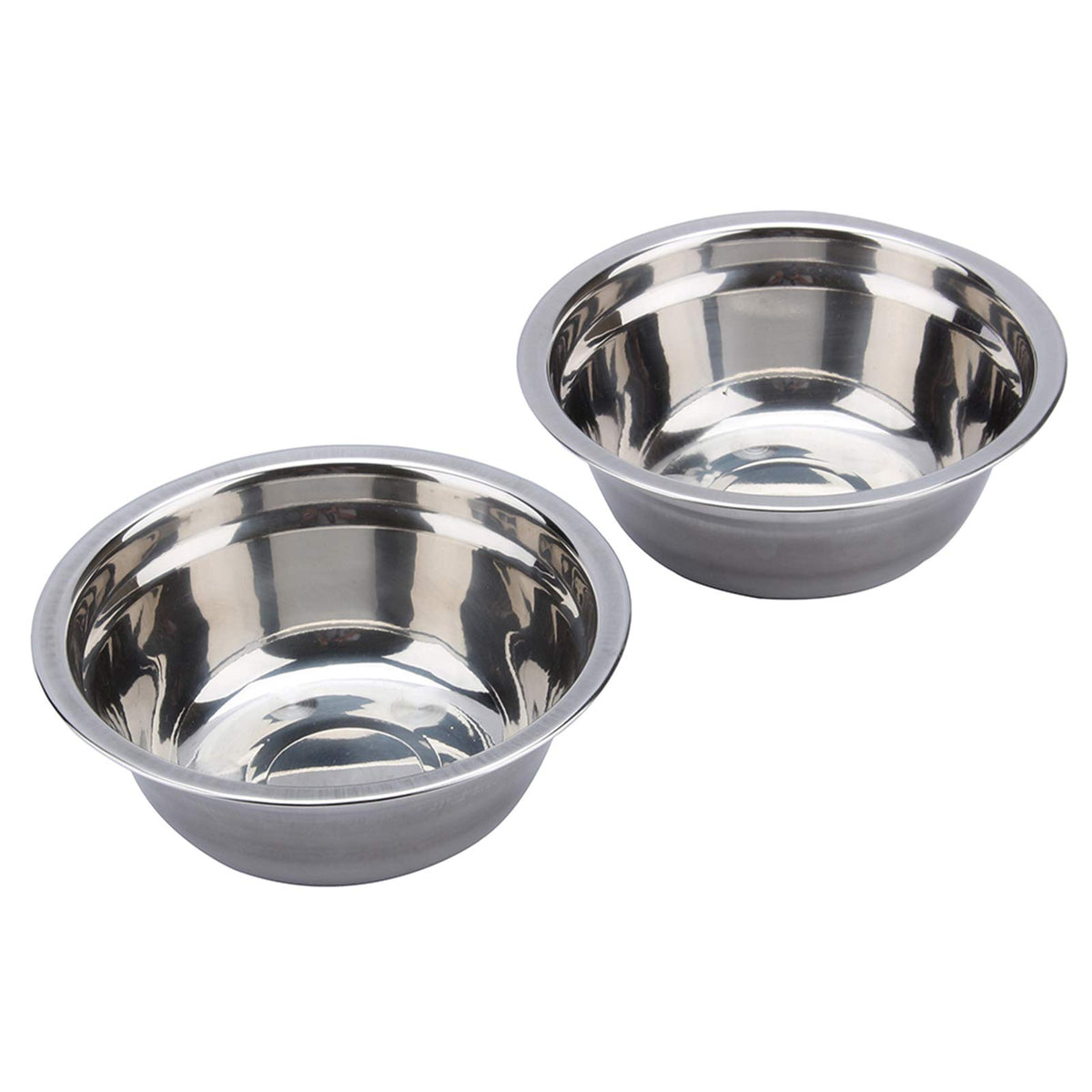 Double Stainless Steel Elevated Dog Bowls with Iron Stand G13662