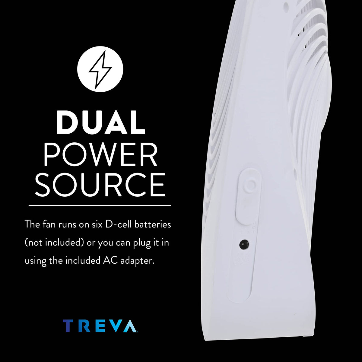 10 in Portable 2-Speed Desk Fan White I9121