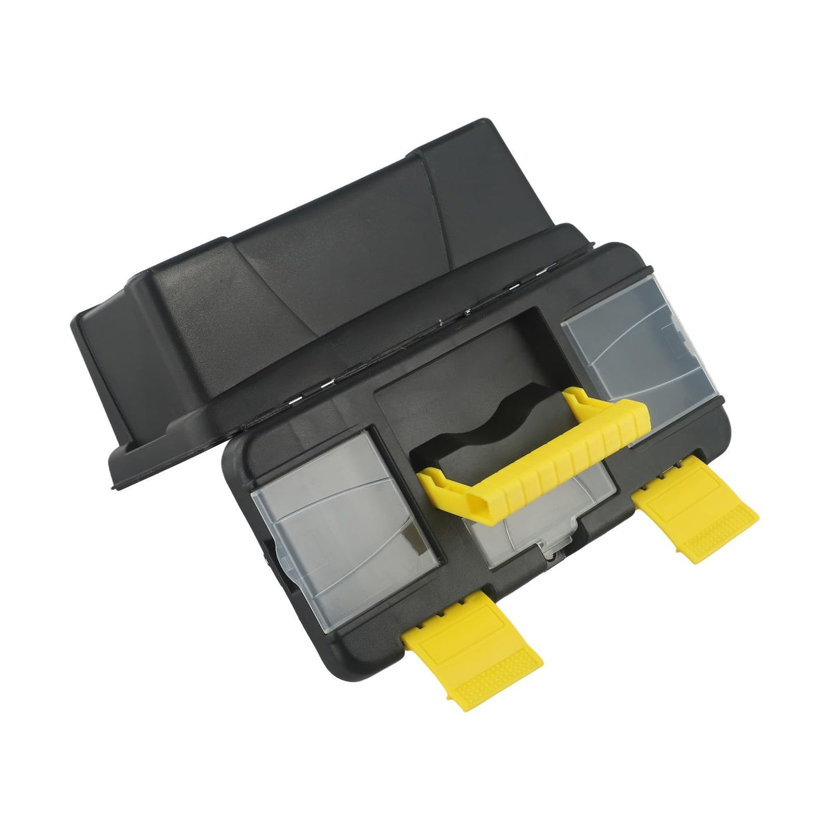 10-Inch Plastic Toolbox with Metal Hinges and 4 Latches H39306