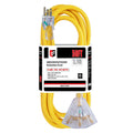 50 Ft Outdoor Extension Cord 3 Outlets Yellow E785
