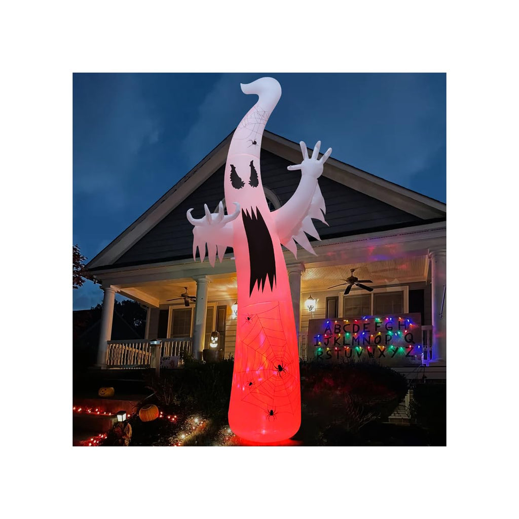 12 FT Halloween Inflatable Ghost with Built-in LEDs Q167