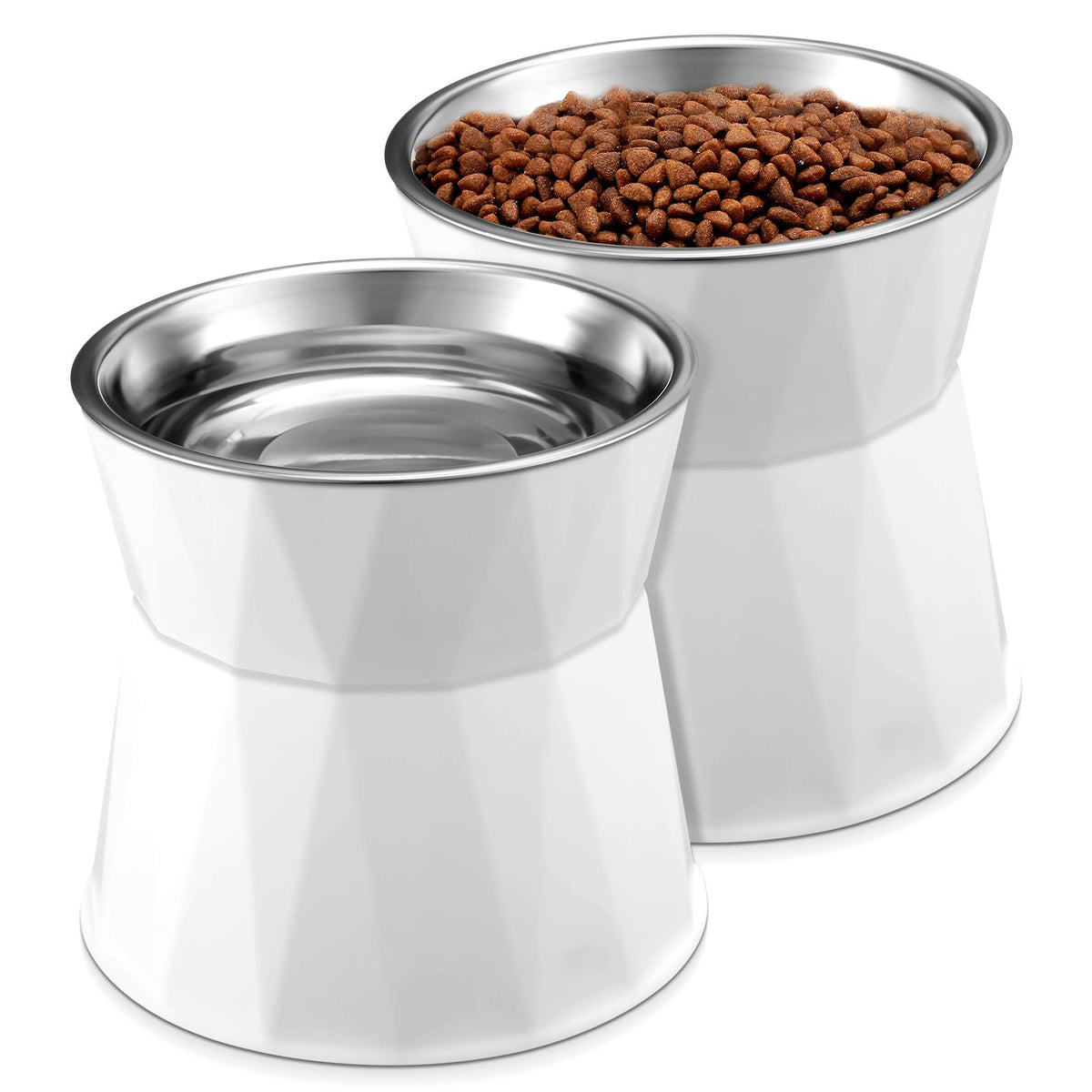 2 Pcs Elevated Cat Bowls L66405