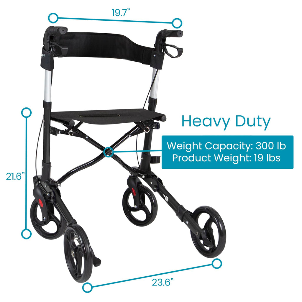 Folding 4 Wheel Rollator Walker V44324