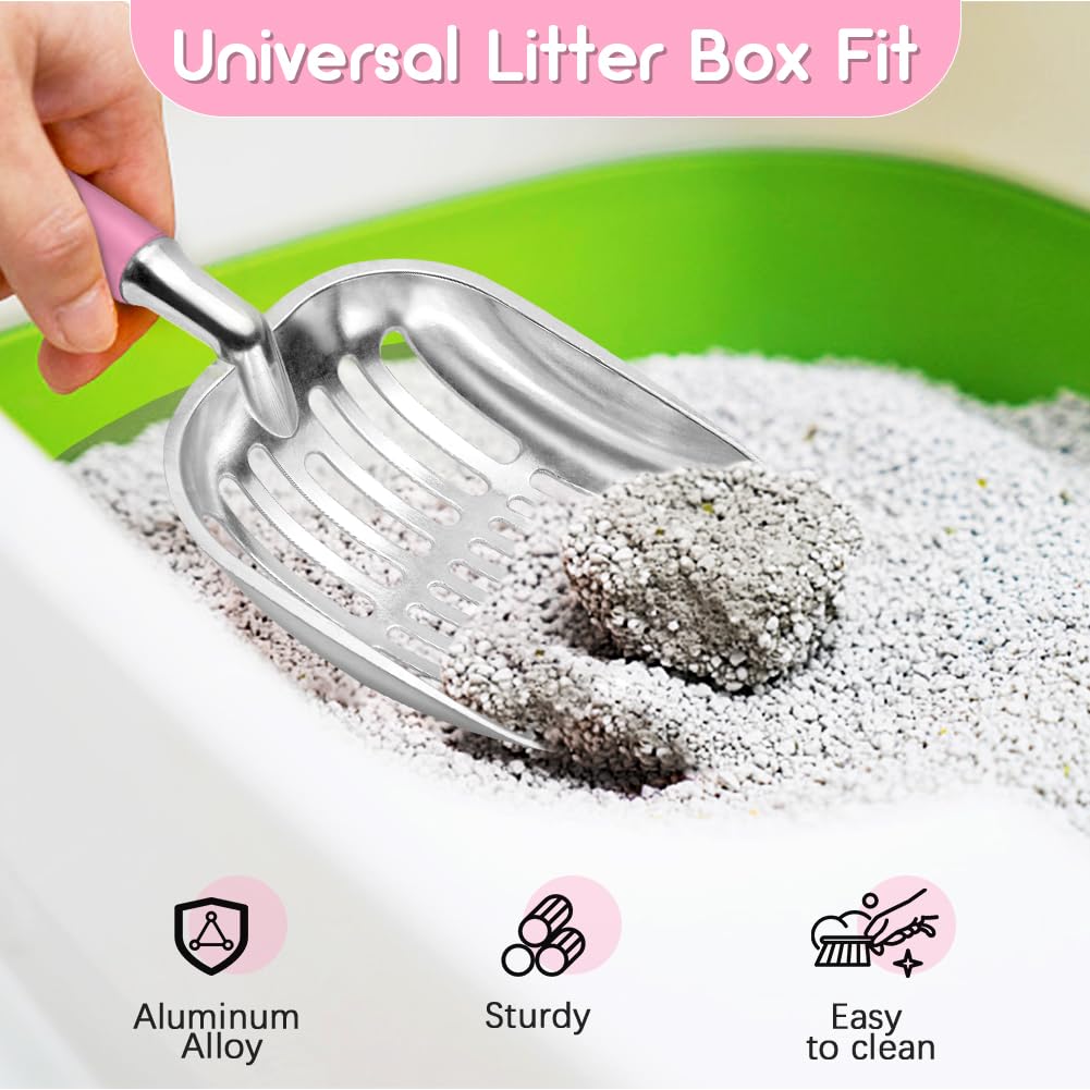 Metal Cat Litter Scoop with Deep Mesh N5633