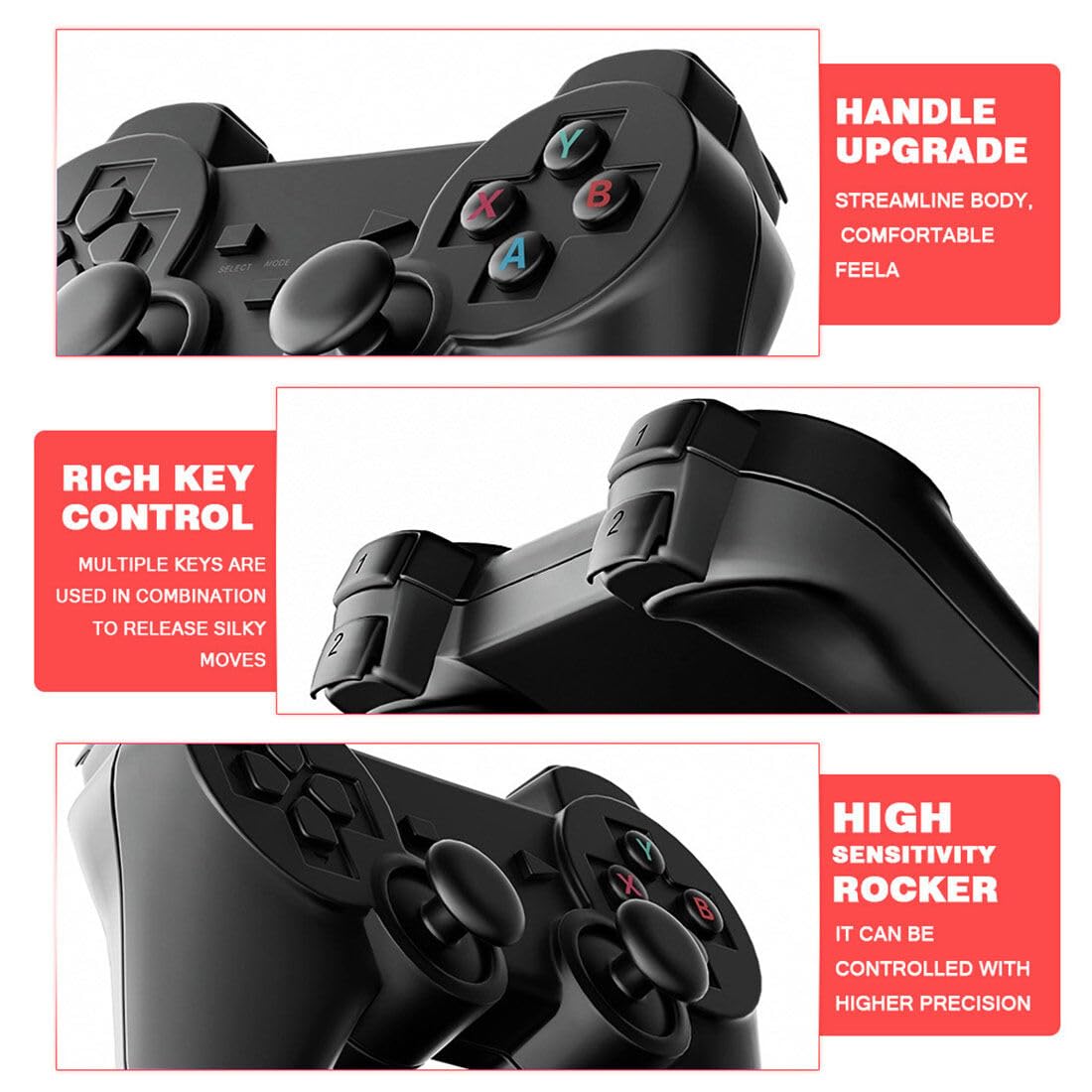 4K Retro Game Console with 2 Wireless Controllers 64GB X341822