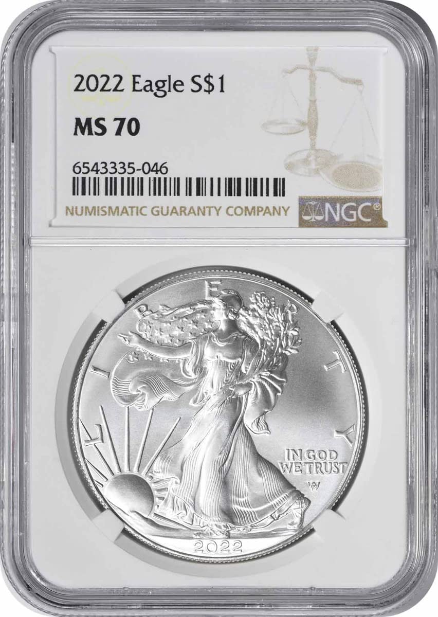 2022 American Silver Eagle Dollar MS70 S3972