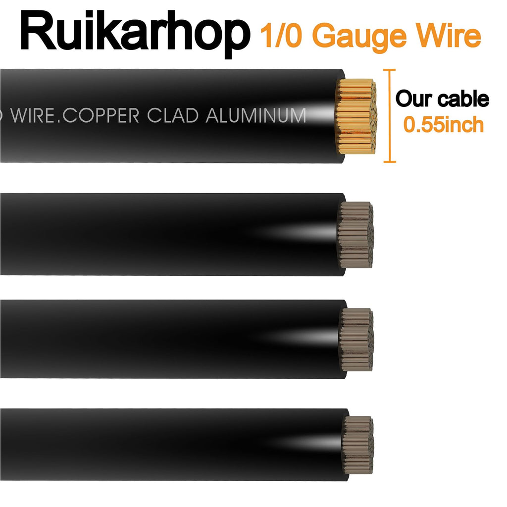 1/0 Gauge Battery Cable with Lugs E409