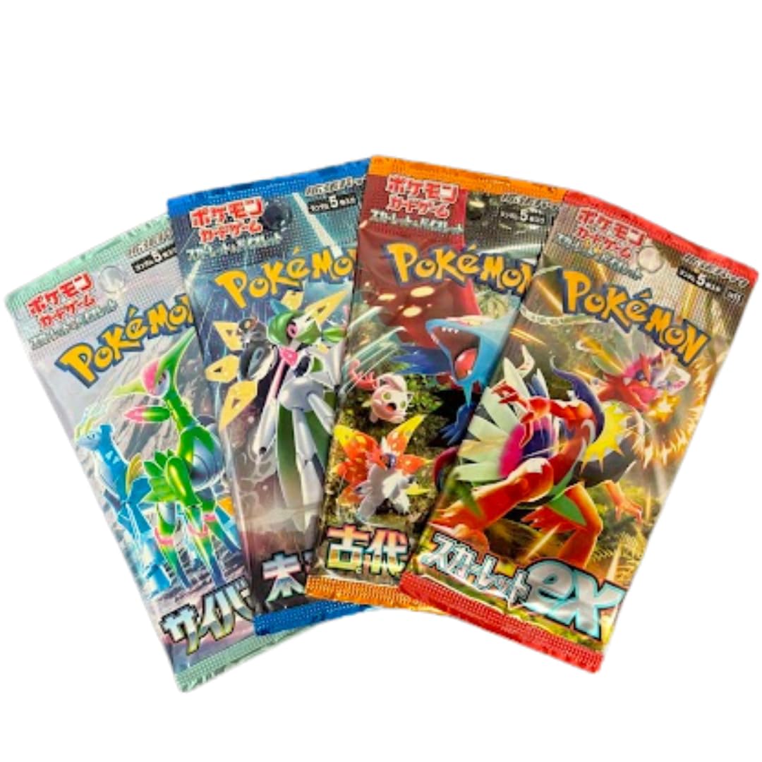 Pokemon Japanese Booster Pack Lot of 4 J928