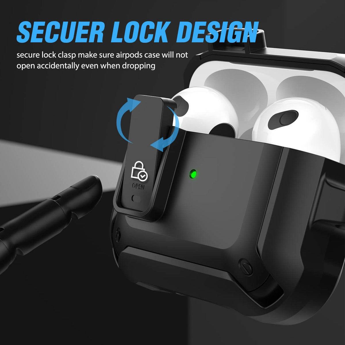 Airpods 3 Case Cover with Magnetic Lock Lid Z88119