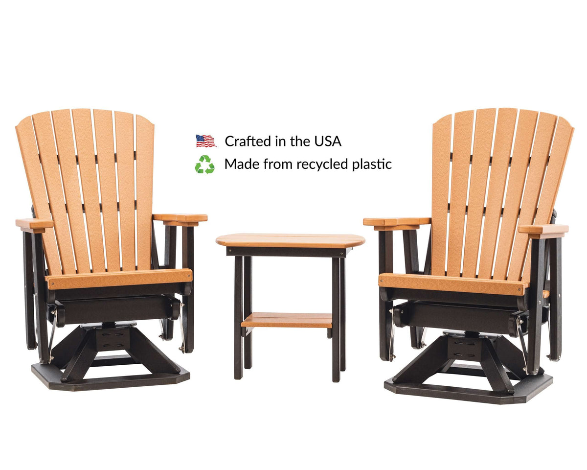 Poly Outdoor Adirondack Swivel Glider D168182