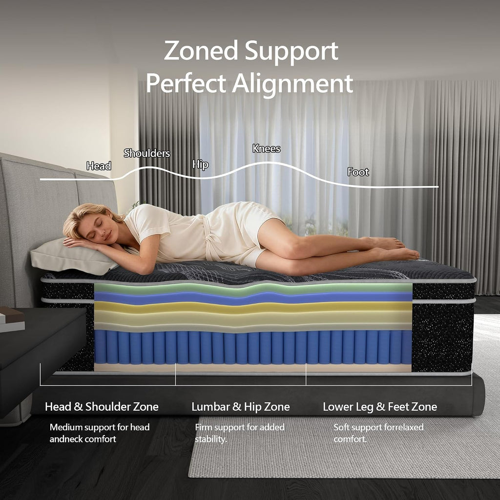 Full Size 12 inch Hybrid Memory Foam Mattress L57922