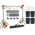 Adjustable Photography Backdrop Stand Kit with Carrying Bag C52852
