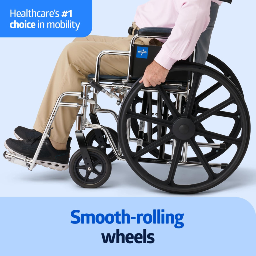Extra-Wide Bariatric Wheelchair with 24" Wide Seat R318