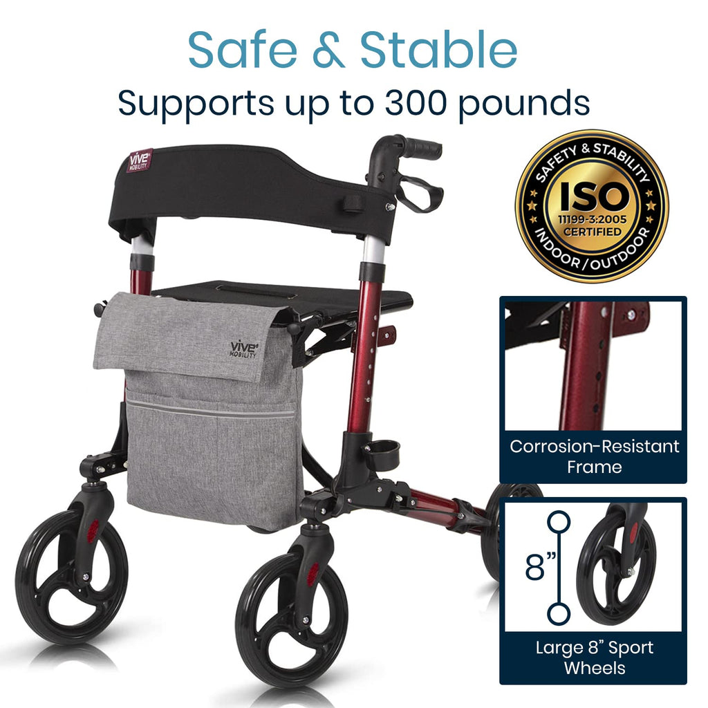 Folding 4 Wheel Rollator Walker V44324
