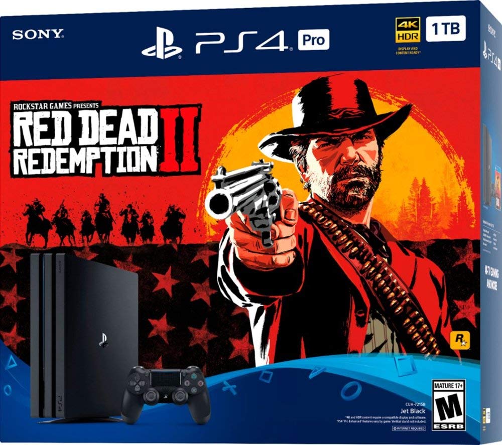 Jet Black 1TB PlayStation 4 Pro Console Bundle V564