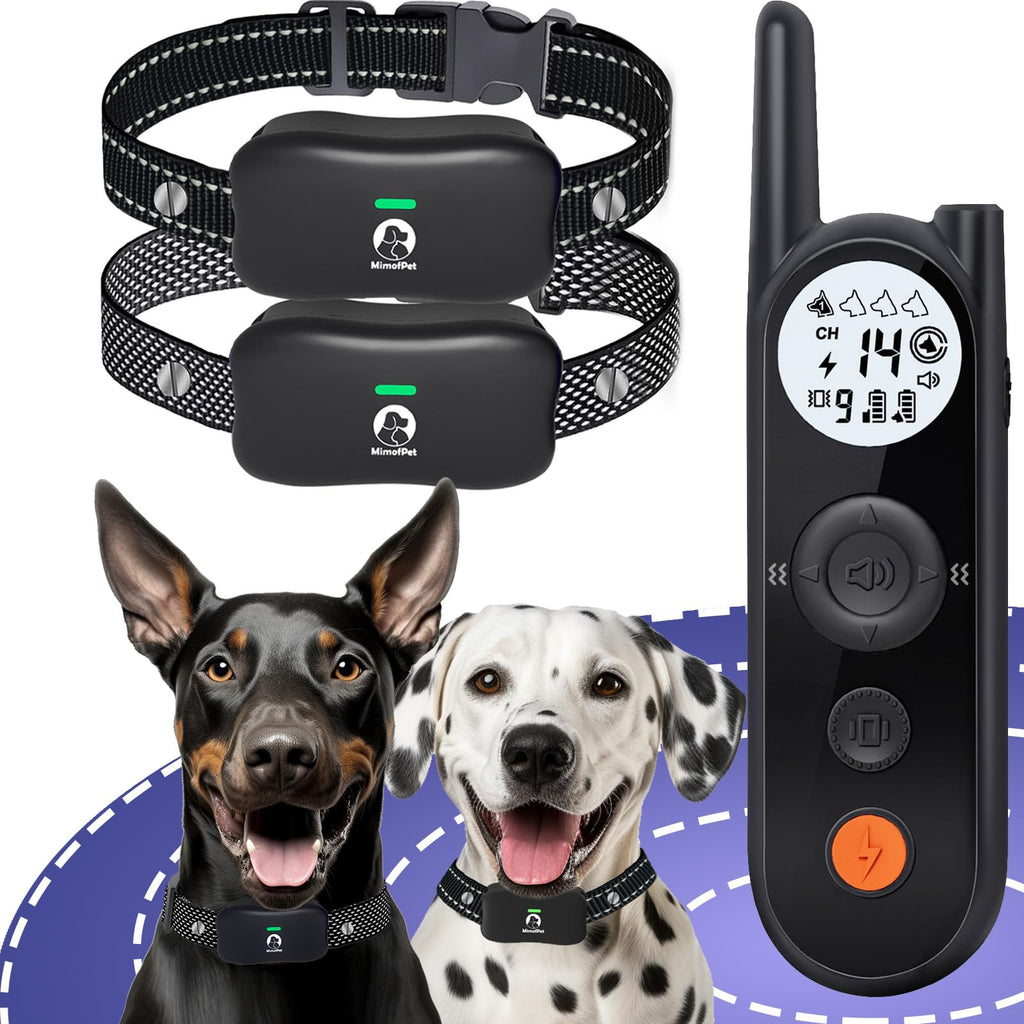 Wireless Dog Fence for 2 Dogs with Waterproof Collar P6716