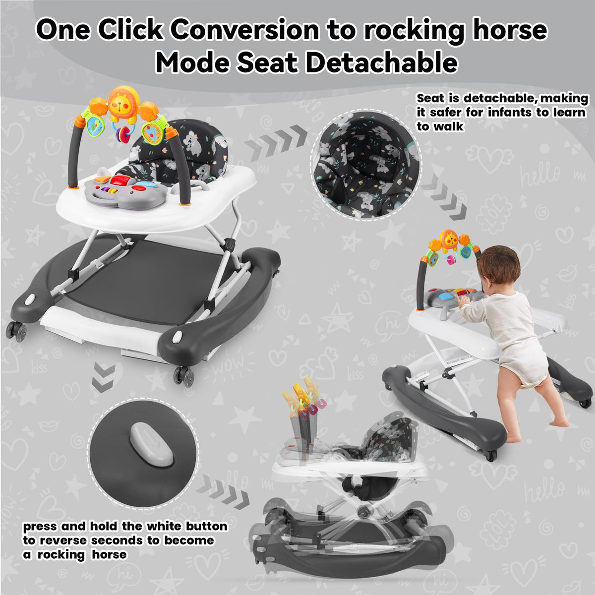 Foldable Baby Walker K3028