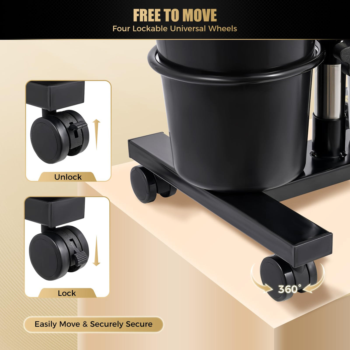 Portable Plastic Shampoo Basin with 2 Water Buckets and Wheels R371