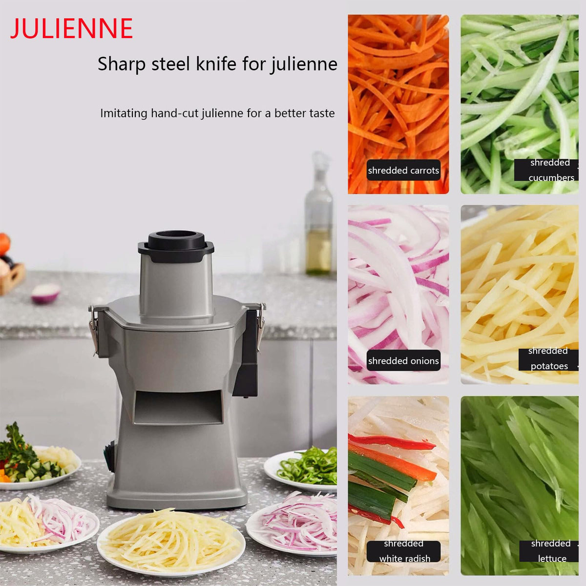 4 in 1 200W Electric Vegetable Slicer S797