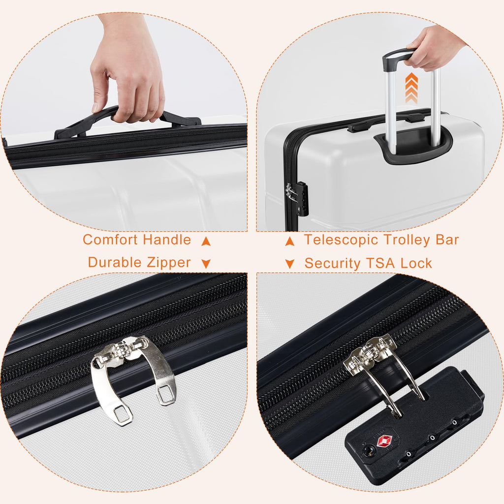 20 Inch Carry On Luggage with Spinner Wheels G24438