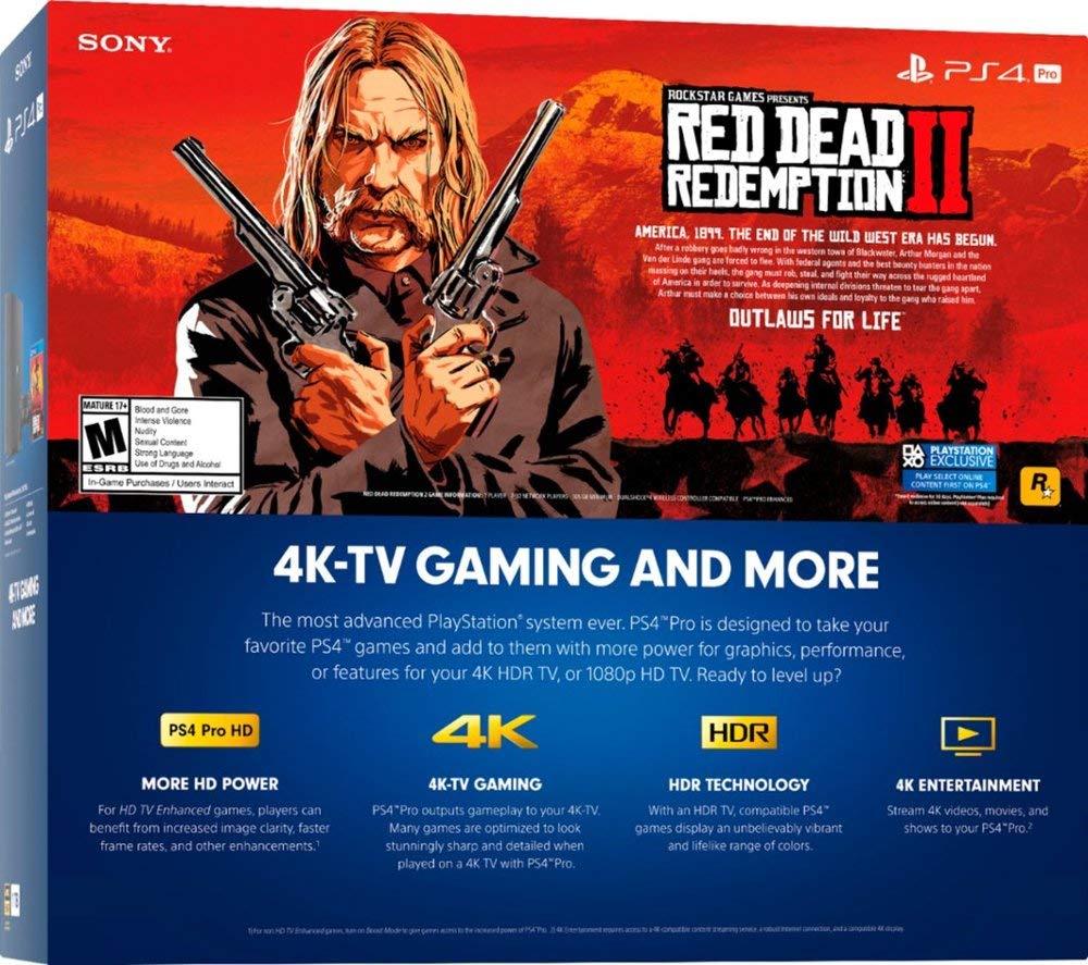 Jet Black 1TB PlayStation 4 Pro Console Bundle V564