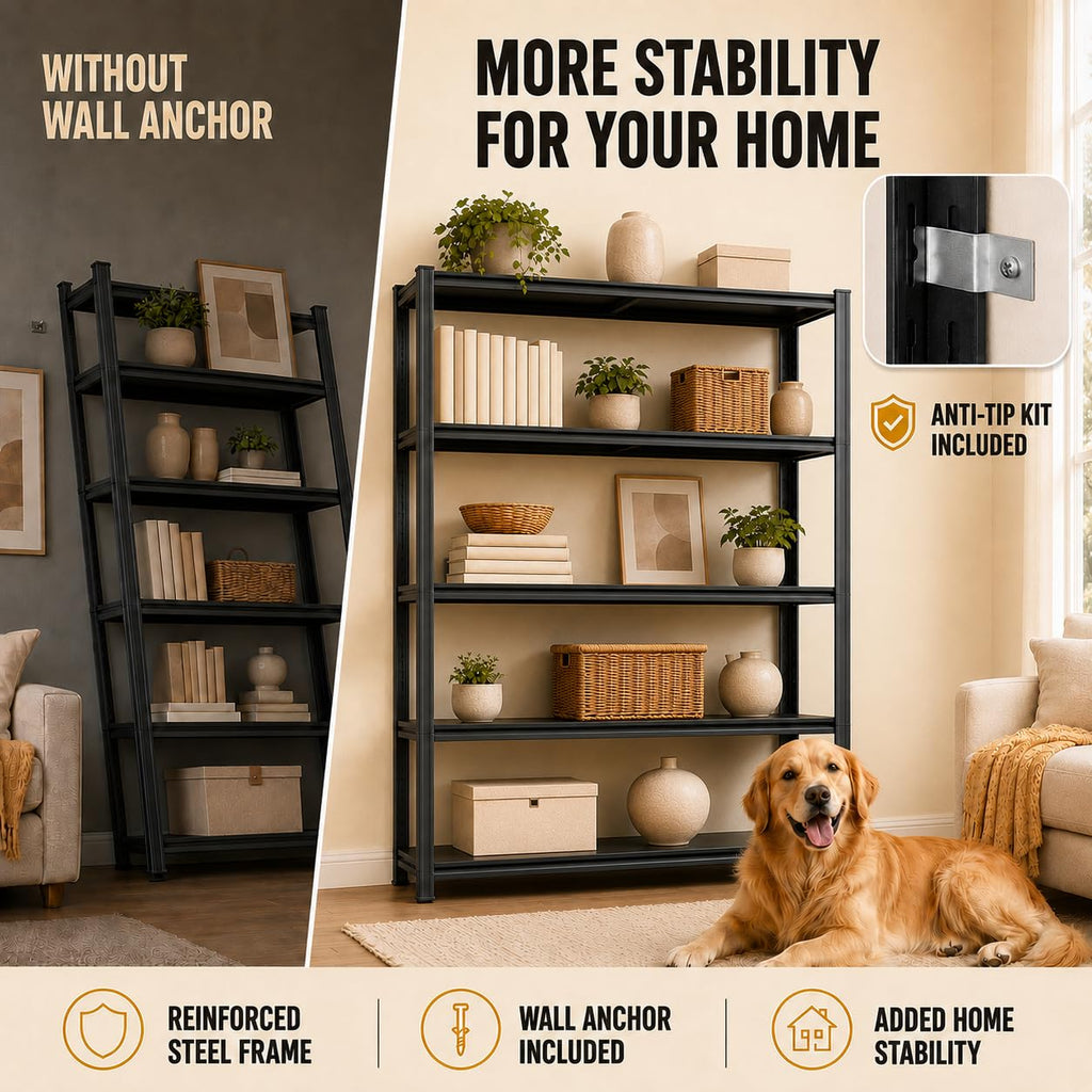 Metal Adjustable Heavy Duty Bookshelf J600