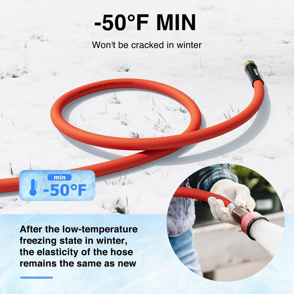 5/8" x 100FT Hot/Cold Rubber Garden Water Hose G283063