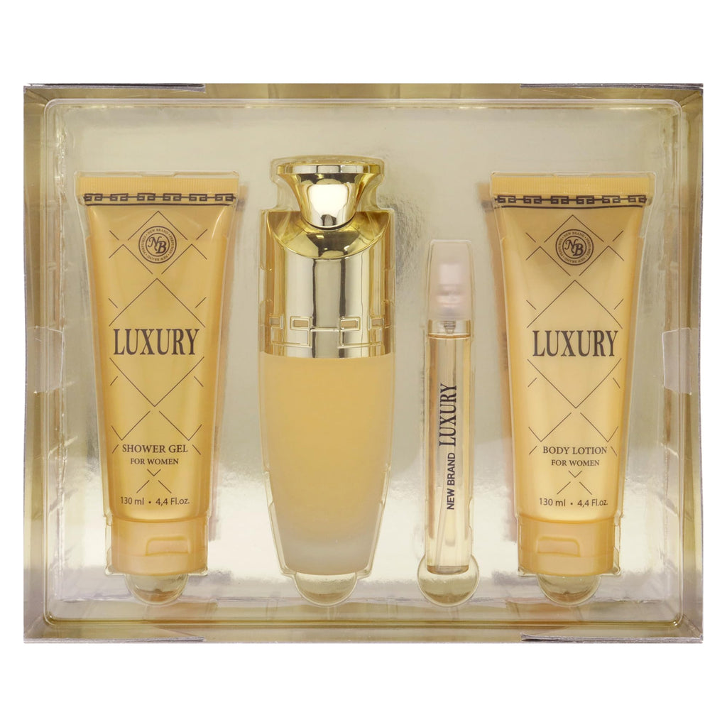 4 Pc Gift Set 3.3oz EDP Spray 4.4oz Shower Gel 4.4oz Body Lotion 0.5oz EDP Spray M913