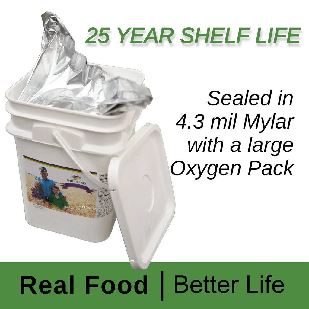 Organic Hard Red Wheat Berries 20lb Bucket S613418
