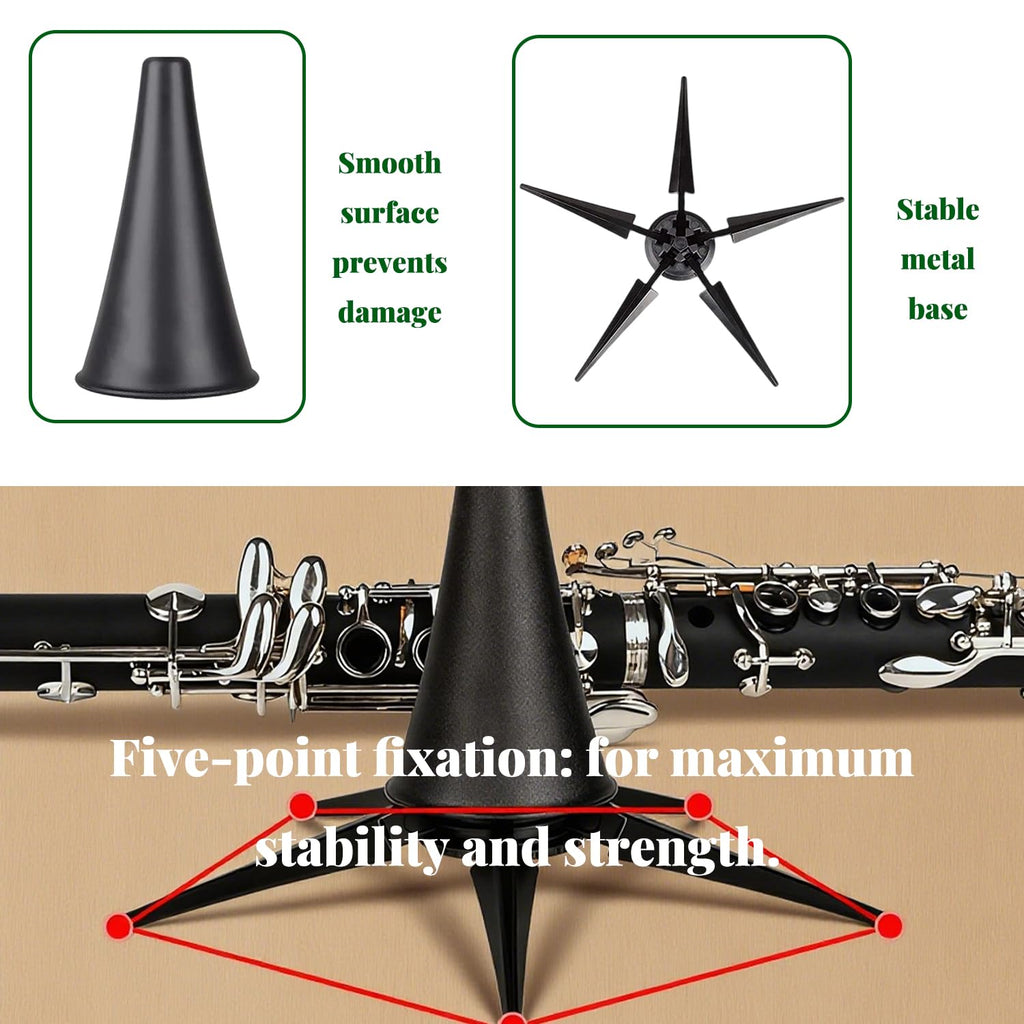 Portable Lightweight Foldable Clarinet Stand P705