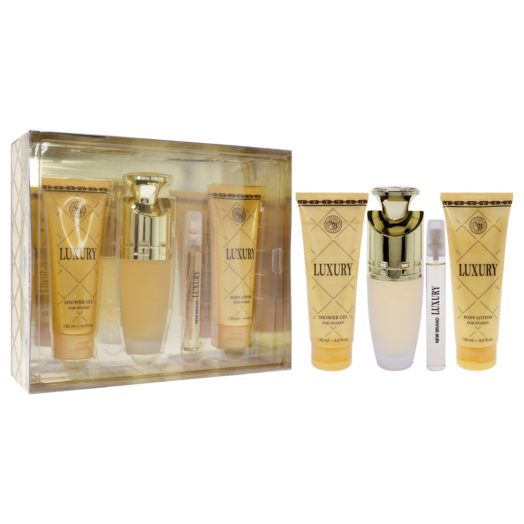 4 Pc Gift Set 3.3oz EDP Spray 4.4oz Shower Gel 4.4oz Body Lotion 0.5oz EDP Spray M913