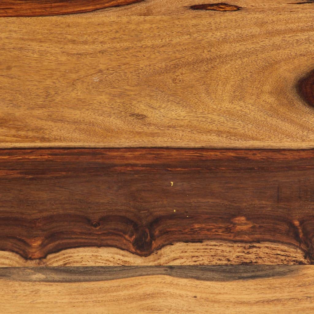 Farmhouse Coffee Table with Storage Cabinets Solid Sheesham Wood T607