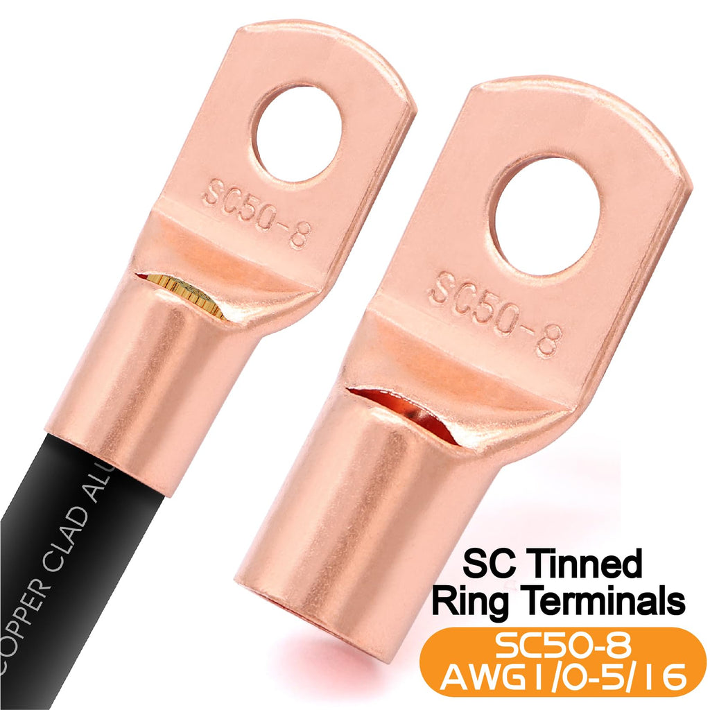 1/0 Gauge Battery Cable with Lugs E409