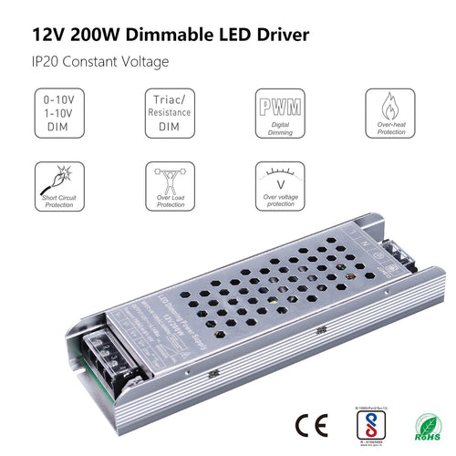 12V 200W Dimmable LED Driver C802