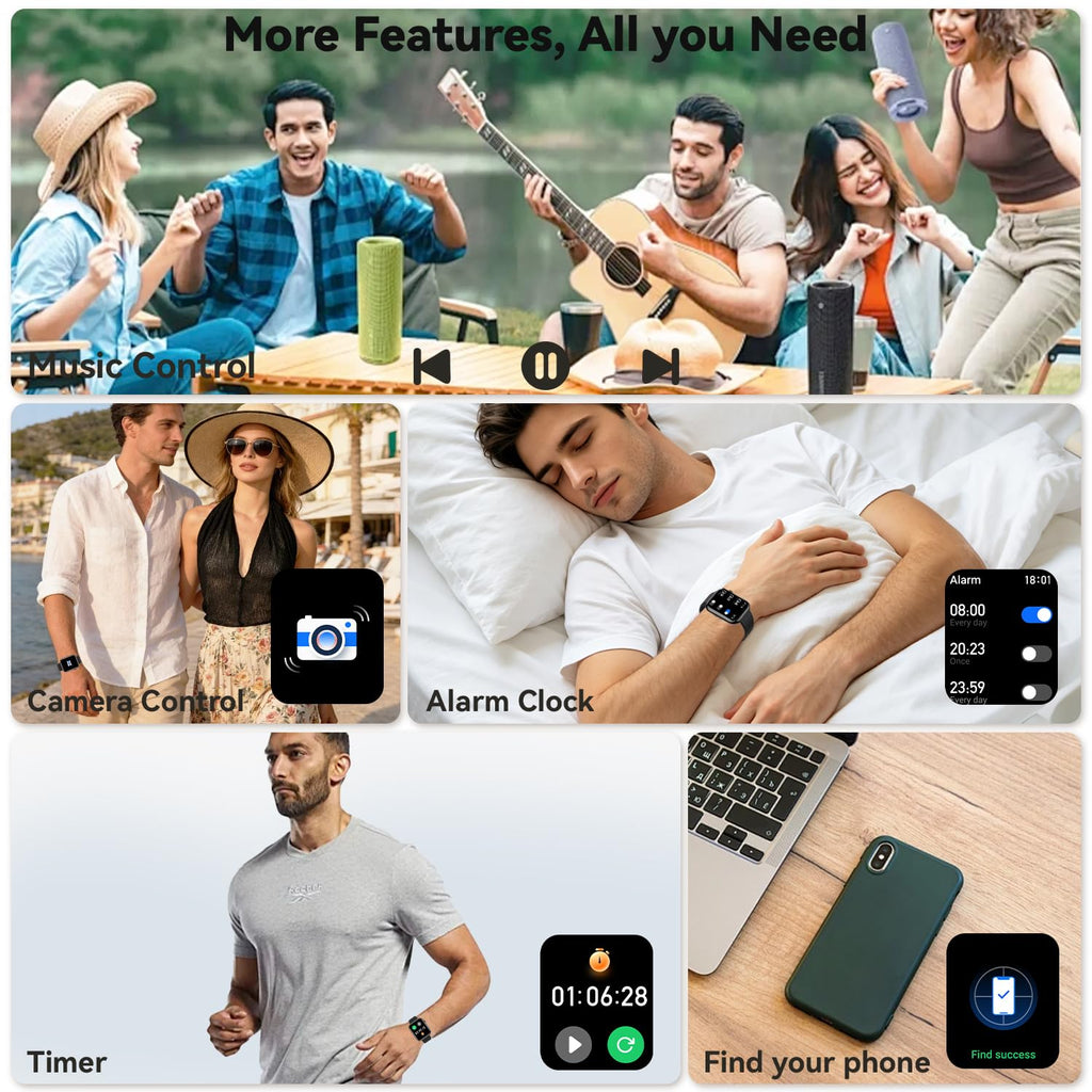 1.85" HD Touchscreen IP68 Waterproof Smart Watch W4507