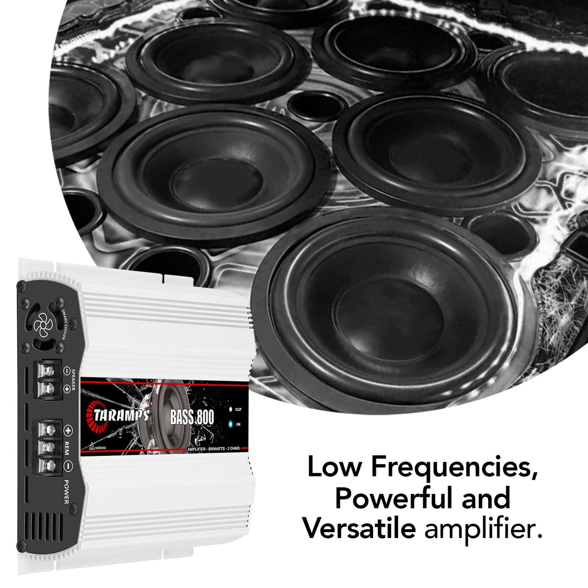 800W RMS 2 Ohms Monoblock Car Audio Amplifier L565791